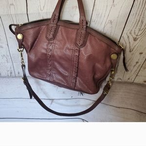 SOLD OrYany bag large burgundy leather beauty